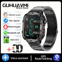 Thumbnail for Military GPS Smartwatch for Men - IP68 Waterproof - InspiredGrabs.com