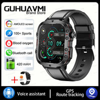 Thumbnail for Military GPS Smartwatch for Men - IP68 Waterproof - InspiredGrabs.com