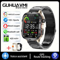Thumbnail for Military GPS Smartwatch for Men - IP68 Waterproof - InspiredGrabs.com