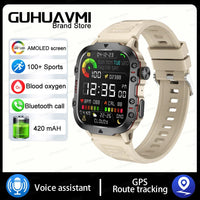 Thumbnail for Military GPS Smartwatch for Men - IP68 Waterproof - InspiredGrabs.com