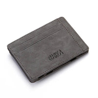 Thumbnail for Mini Slim Men Card Wallets Coin Pocket Zipper Male Purses Magic Card Holder Men's Wallet Money Clips - InspiredGrabs.com