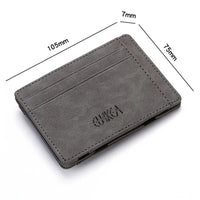 Thumbnail for Mini Slim Men Card Wallets Coin Pocket Zipper Male Purses Magic Card Holder Men's Wallet Money Clips - InspiredGrabs.com