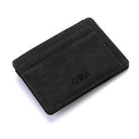 Thumbnail for Mini Slim Men Card Wallets Coin Pocket Zipper Male Purses Magic Card Holder Men's Wallet Money Clips - InspiredGrabs.com