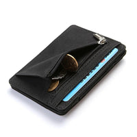 Thumbnail for Mini Slim Men Card Wallets Coin Pocket Zipper Male Purses Magic Card Holder Men's Wallet Money Clips - InspiredGrabs.com
