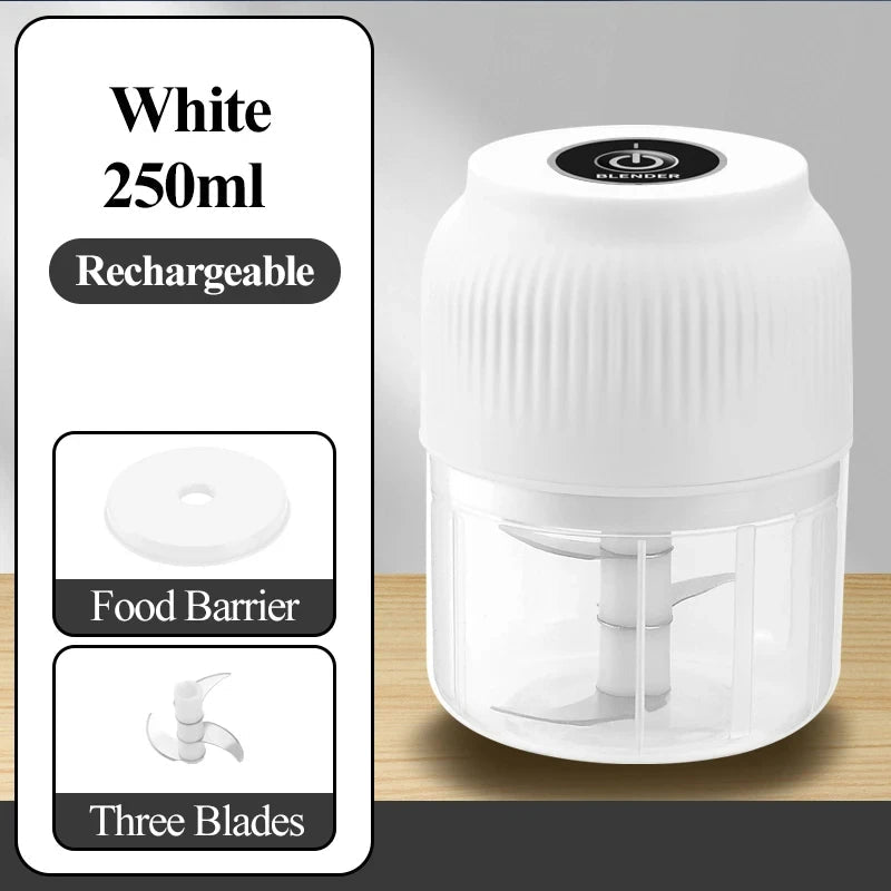 Mini USB Rechargeable Electric Garlic & Vegetable Chopper - InspiredGrabs.com
