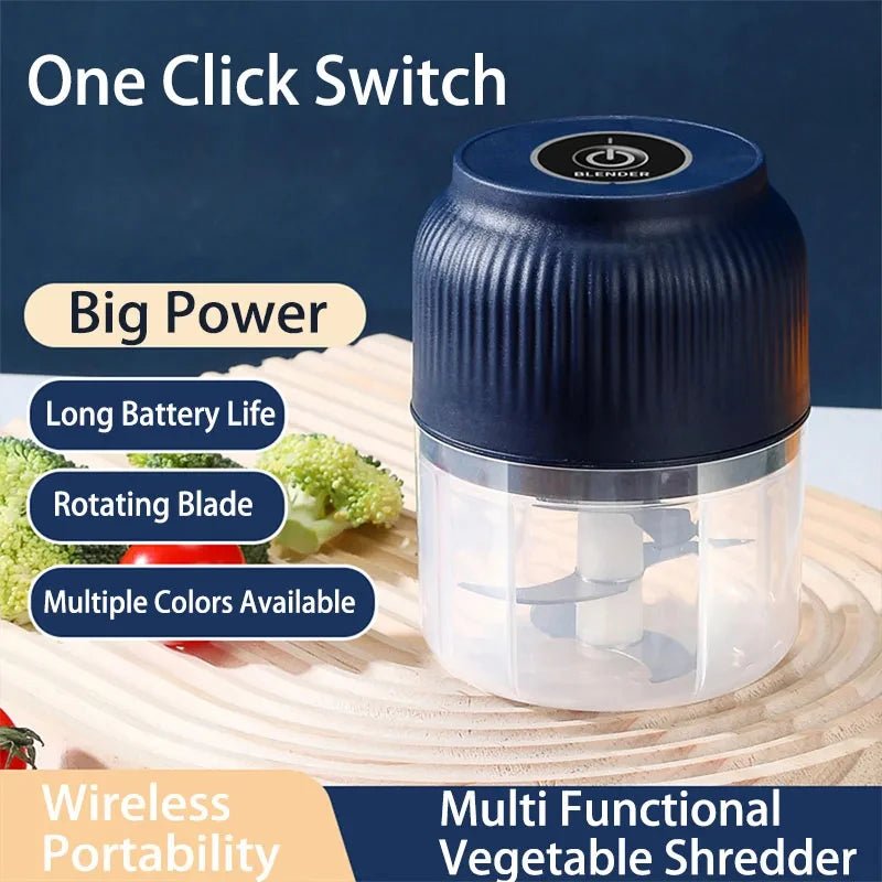 Mini USB Rechargeable Electric Garlic & Vegetable Chopper - InspiredGrabs.com