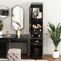 Thumbnail for Multifunctional Brown Storage Cabinet for Home - InspiredGrabs.com