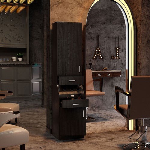 Multifunctional Brown Storage Cabinet for Home - InspiredGrabs.com