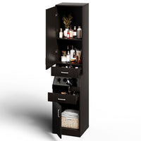 Thumbnail for Multifunctional Brown Storage Cabinet for Home - InspiredGrabs.com