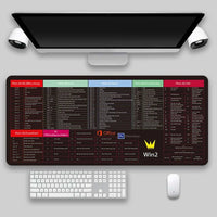 Thumbnail for Multilingual Keyboard Shortcuts Mouse Pad - InspiredGrabs.com