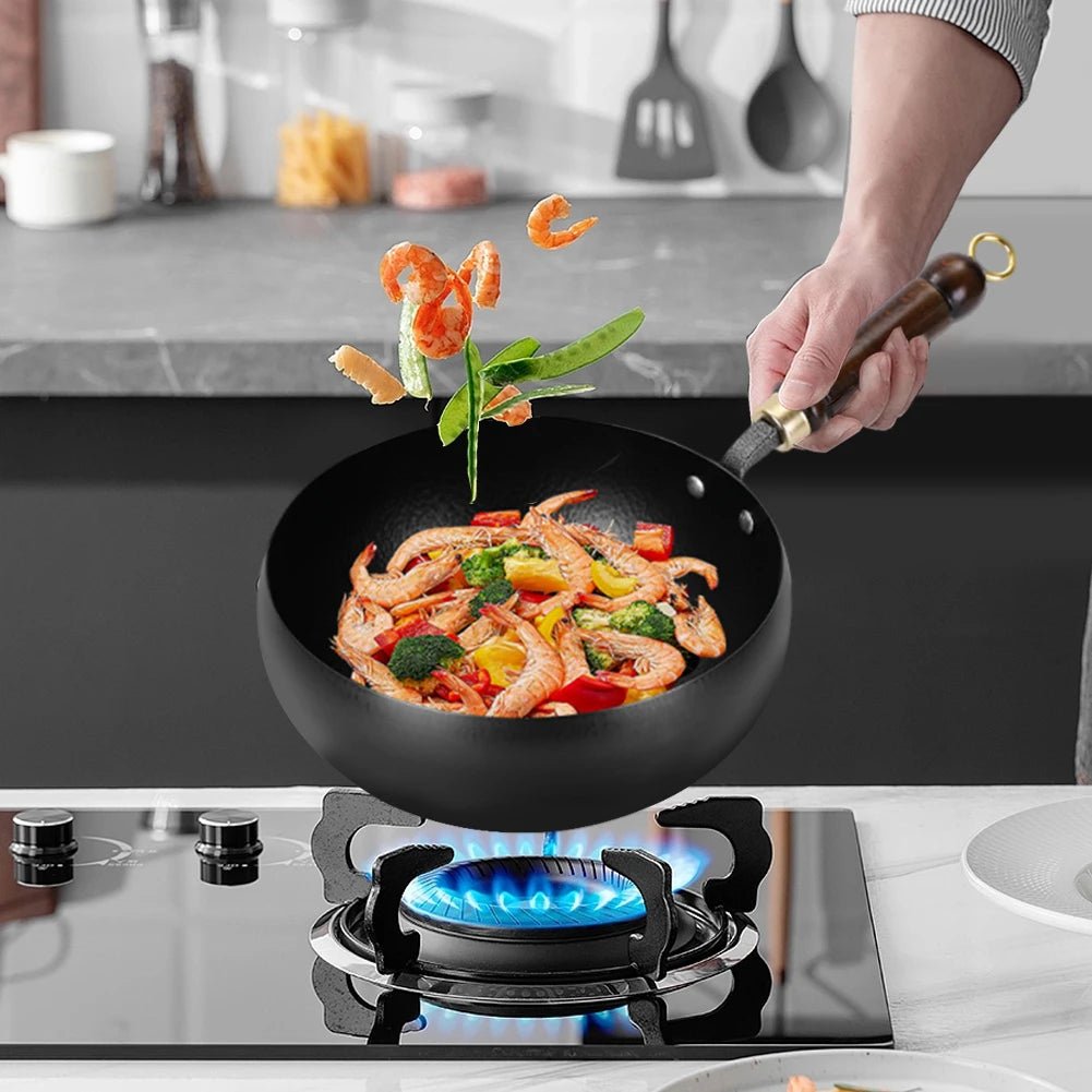 Non - Stick Belly Shape Frying Pan for All Stoves - InspiredGrabs.com