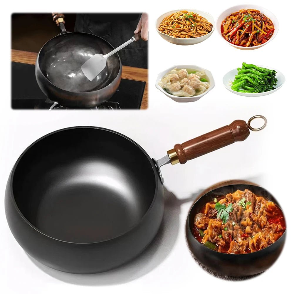 Non - Stick Belly Shape Frying Pan for All Stoves - InspiredGrabs.com