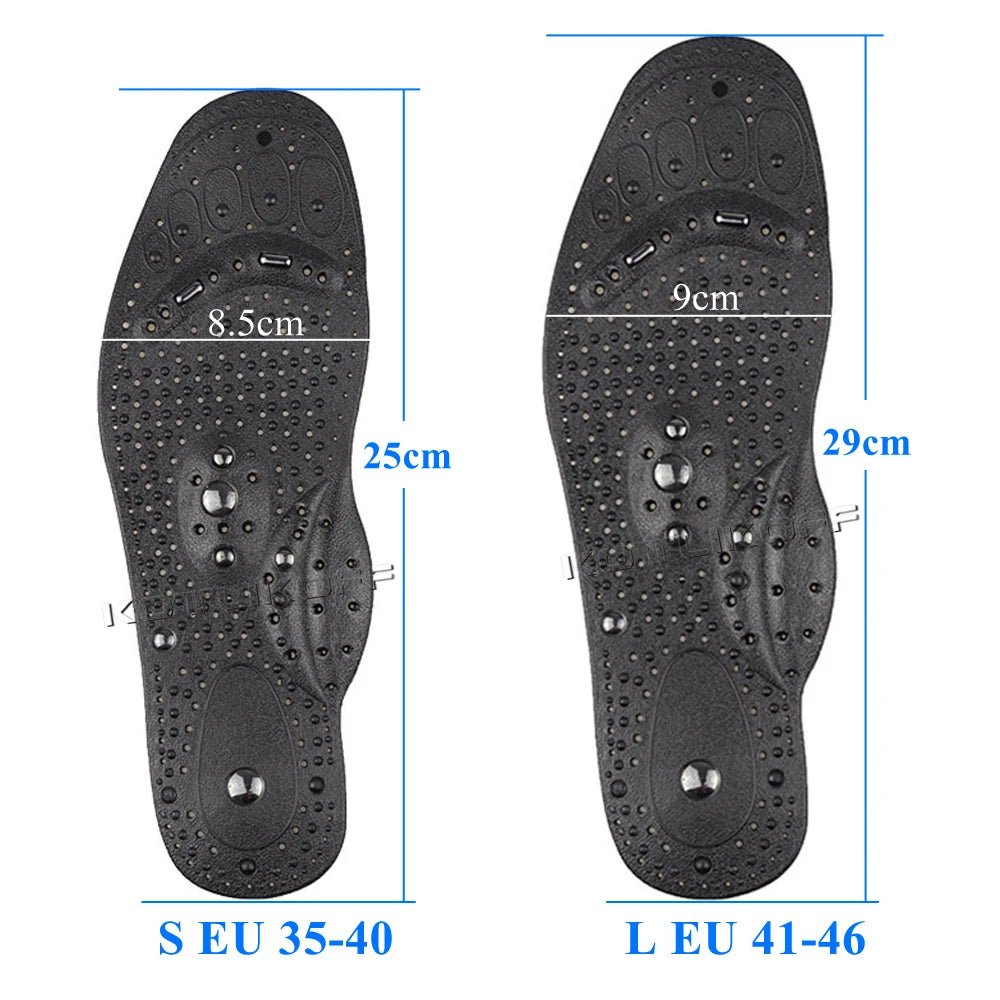 One Pair of Magnetic Therapy Massage Insoles | Unisex Shoe Inserts for Weight Management, Improved Blood Circulation, and Foot Health Care - InspiredGrabs.com