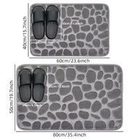 Thumbnail for Pebble-Texture Absorbent Bath Mat – 2 Sizes, 11 Colors - InspiredGrabs.com