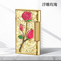 Thumbnail for Personalized Rose Kerosene Lighter – Embossed & Refillable - InspiredGrabs.com