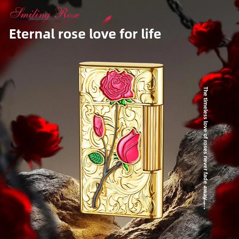Personalized Rose Kerosene Lighter – Embossed & Refillable - InspiredGrabs.com