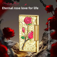 Thumbnail for Personalized Rose Kerosene Lighter – Embossed & Refillable - InspiredGrabs.com