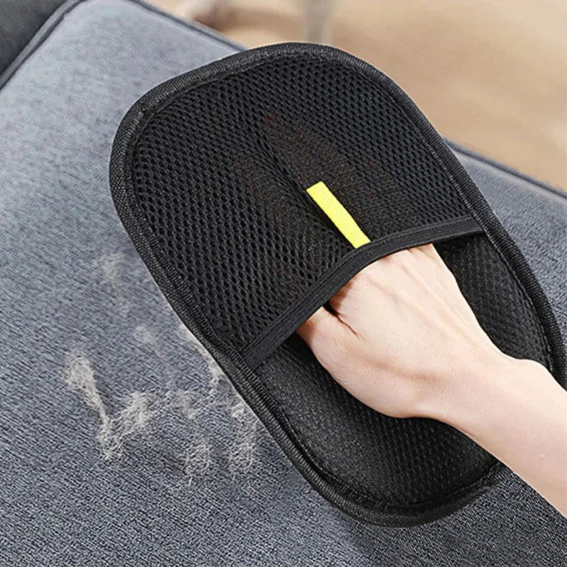 Pet Hair Removal Cleaning Mitts – Black, 2 Pack - InspiredGrabs.com