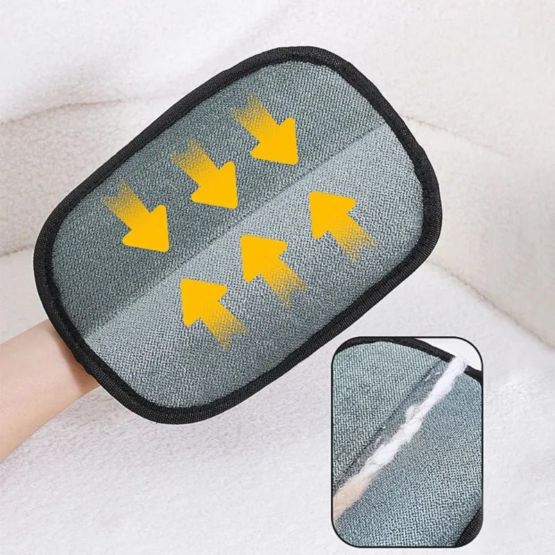 Pet Hair Removal Cleaning Mitts – Black, 2 Pack - InspiredGrabs.com