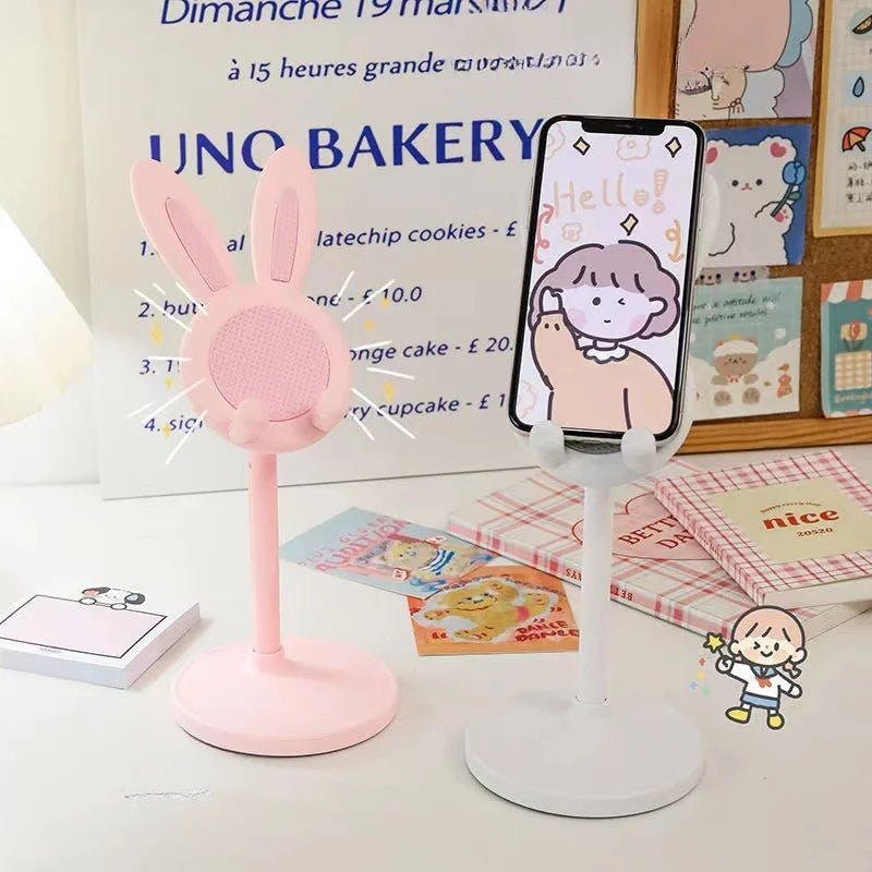 Pink Rabbit Desktop Phone Stand, 1 Piece - InspiredGrabs.com