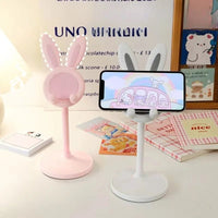 Thumbnail for Pink Rabbit Desktop Phone Stand, 1 Piece - InspiredGrabs.com