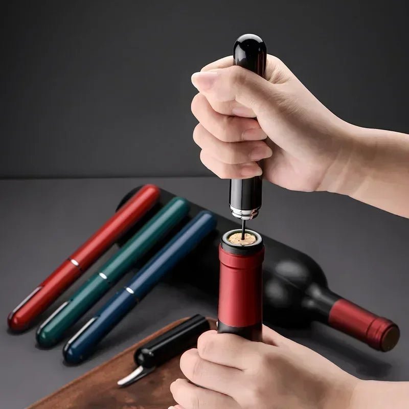 Portable Air Pump Wine Bottle Opener Tool - InspiredGrabs.com