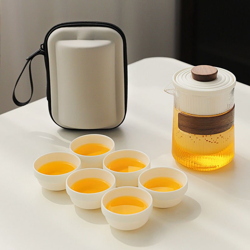 Portable Borosilicate Travel Tea Set - InspiredGrabs.com