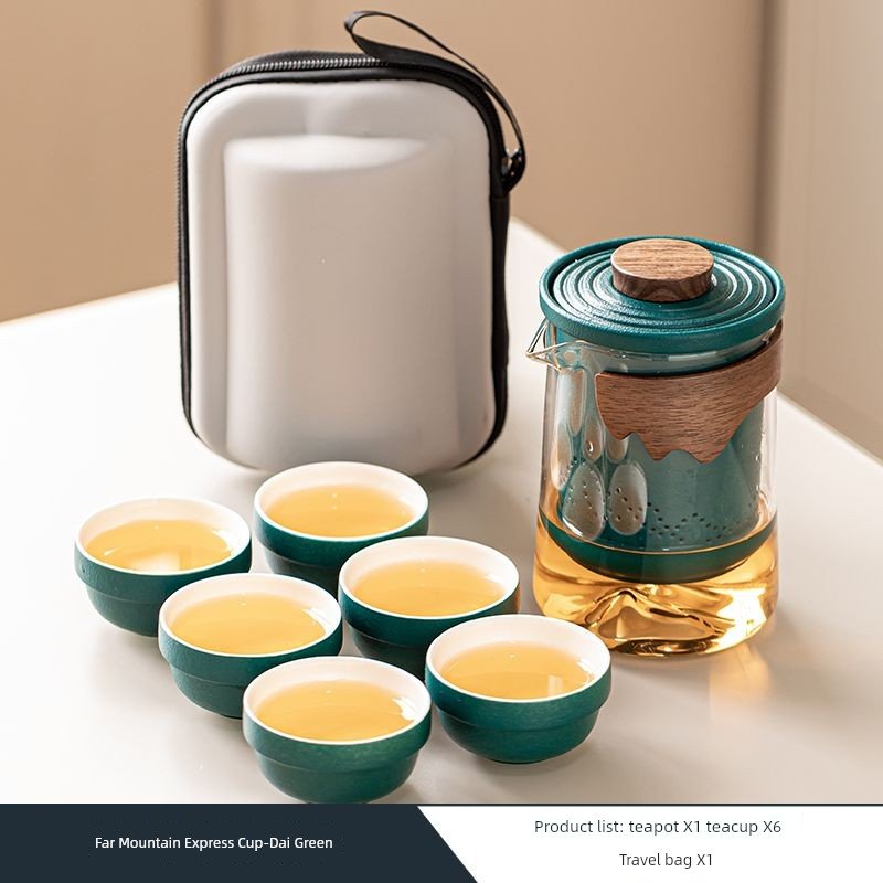 Portable Borosilicate Travel Tea Set - InspiredGrabs.com