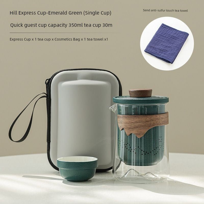 Portable Borosilicate Travel Tea Set - InspiredGrabs.com