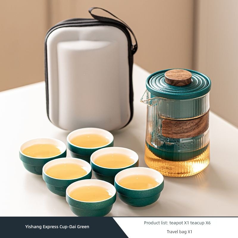 Portable Borosilicate Travel Tea Set - InspiredGrabs.com