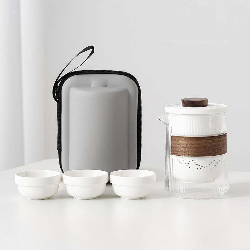 Portable Borosilicate Travel Tea Set - InspiredGrabs.com