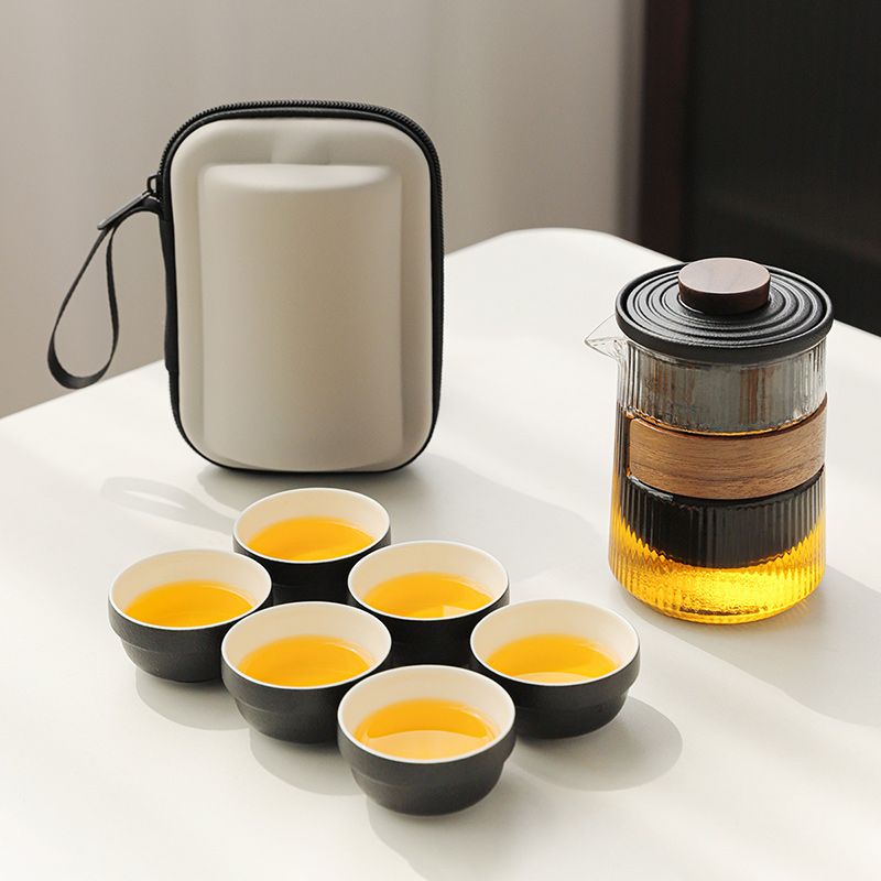 Portable Borosilicate Travel Tea Set - InspiredGrabs.com