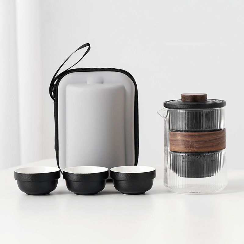 Portable Borosilicate Travel Tea Set - InspiredGrabs.com