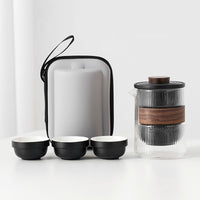 Thumbnail for Portable Borosilicate Travel Tea Set - InspiredGrabs.com