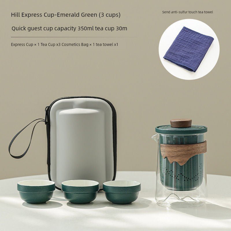 Portable Borosilicate Travel Tea Set - InspiredGrabs.com