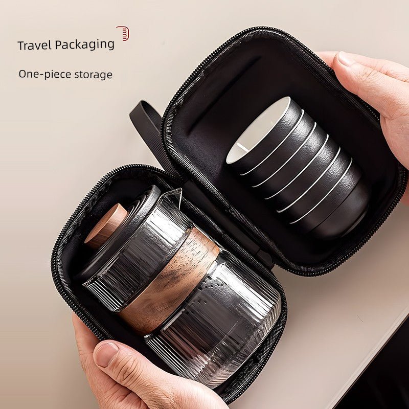 Portable Borosilicate Travel Tea Set - InspiredGrabs.com