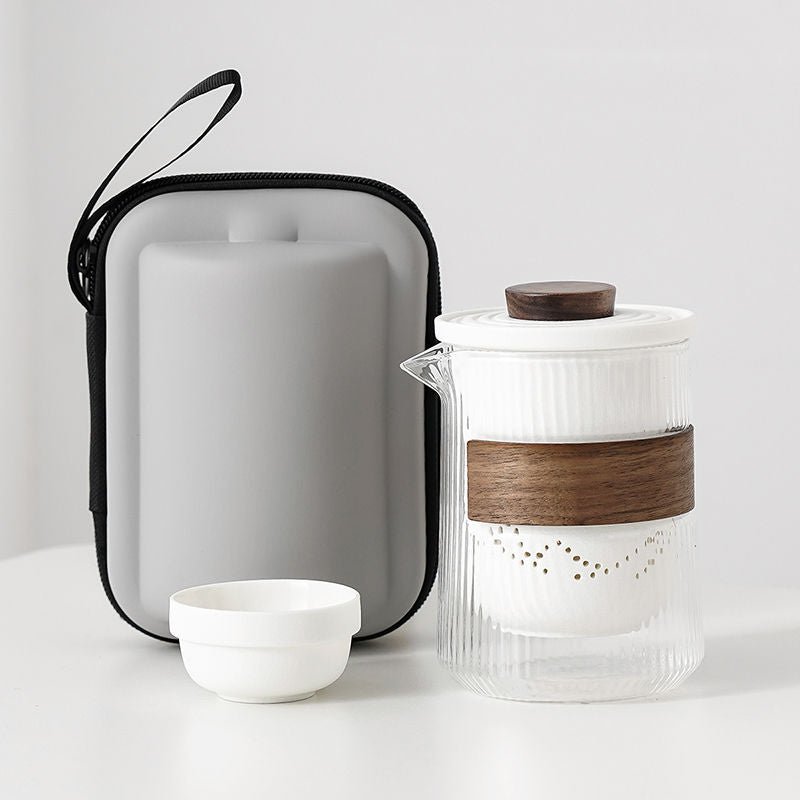 Portable Borosilicate Travel Tea Set - InspiredGrabs.com