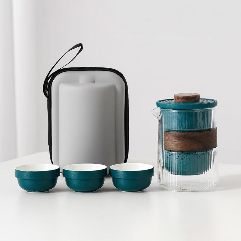 Portable Borosilicate Travel Tea Set - InspiredGrabs.com