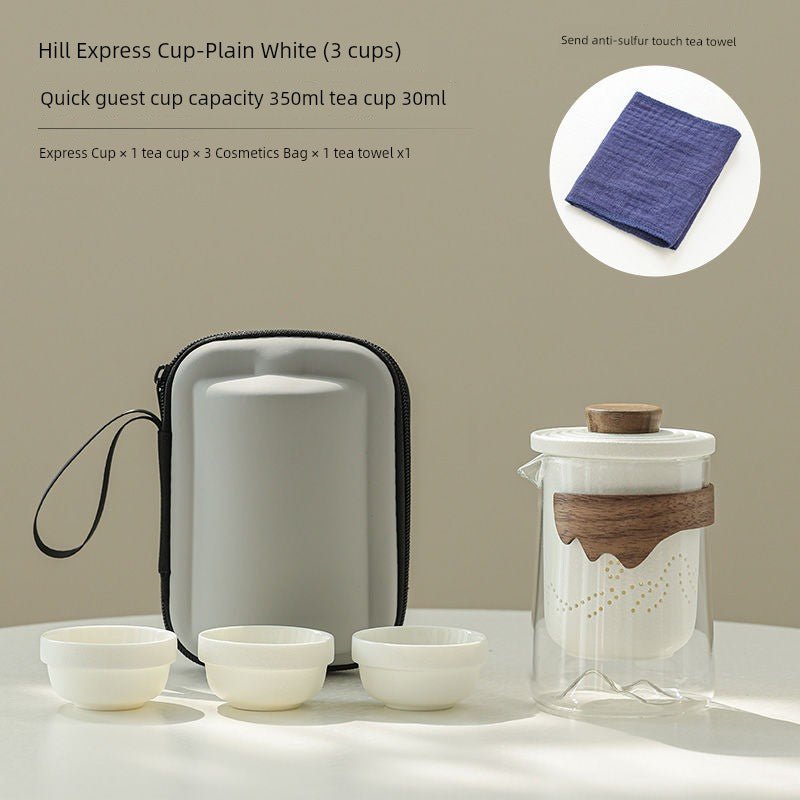 Portable Borosilicate Travel Tea Set - InspiredGrabs.com