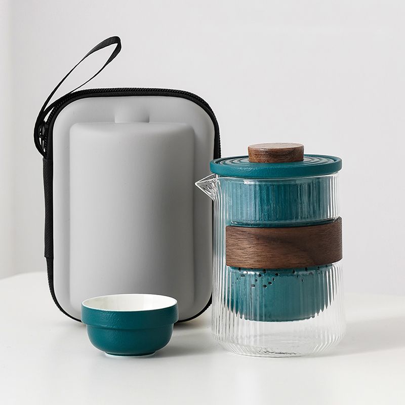 Portable Borosilicate Travel Tea Set - InspiredGrabs.com