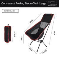 Thumbnail for Portable Folding Moon Chair with Breathable Mesh Backrest - InspiredGrabs.com