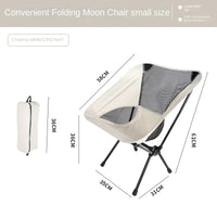 Thumbnail for Portable Folding Moon Chair with Breathable Mesh Backrest - InspiredGrabs.com