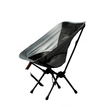Portable Folding Moon Chair with Breathable Mesh Backrest - InspiredGrabs.com