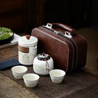 Thumbnail for Portable Kung Fu Travel Tea Set for On - the - Go - InspiredGrabs.com