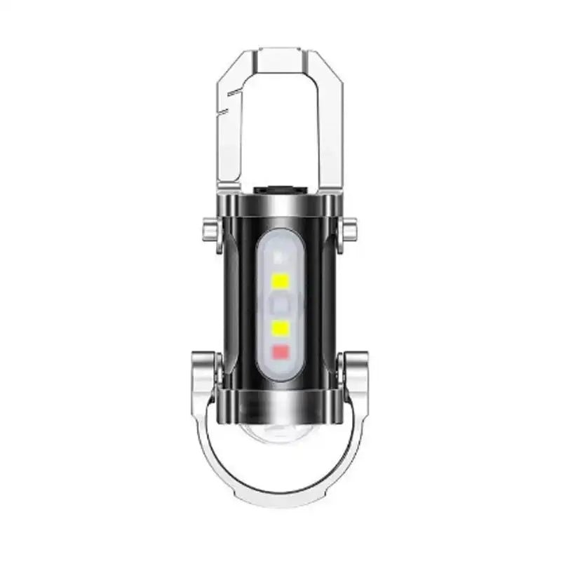 Portable Rechargeable Keychain Flashlight with LED & COB - InspiredGrabs.com