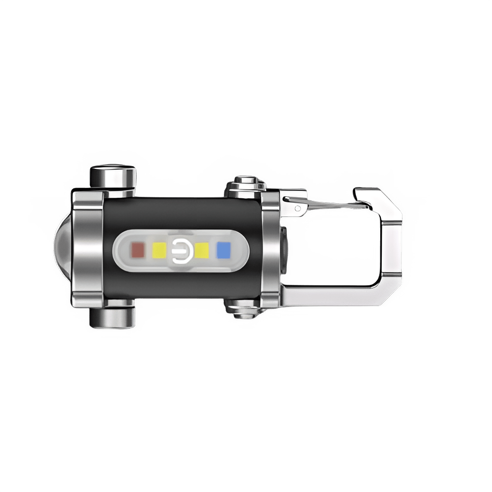 Portable Rechargeable Keychain Flashlight with LED & COB - InspiredGrabs.com