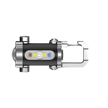 Portable Rechargeable Keychain Flashlight with LED & COB - InspiredGrabs.com