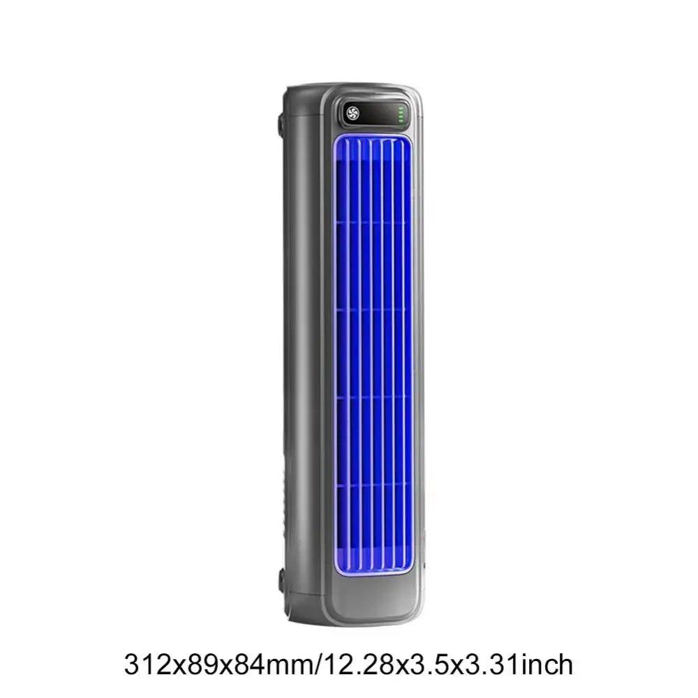 Portable Rechargeable Tower Fan with 3 Speeds – Quiet Standing Desk Air Cooling Fan - InspiredGrabs.com
