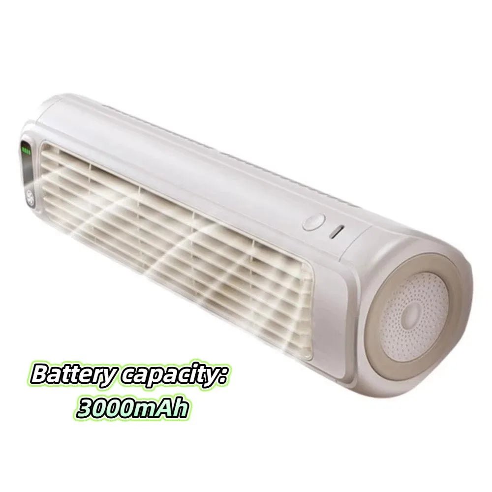 Portable Rechargeable Tower Fan with 3 Speeds – Quiet Standing Desk Air Cooling Fan - InspiredGrabs.com