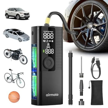 Portable Tire Inflator – Cordless Air Compressor with Digital Pressure Gauge - InspiredGrabs.com
